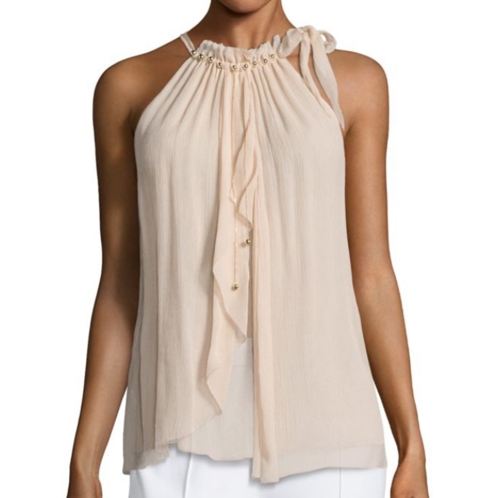 NWOT Elie Tahari ‘Carmen’ Silk halter blouse